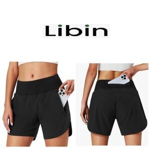 Libin Women's Athletic Black Shorts XL